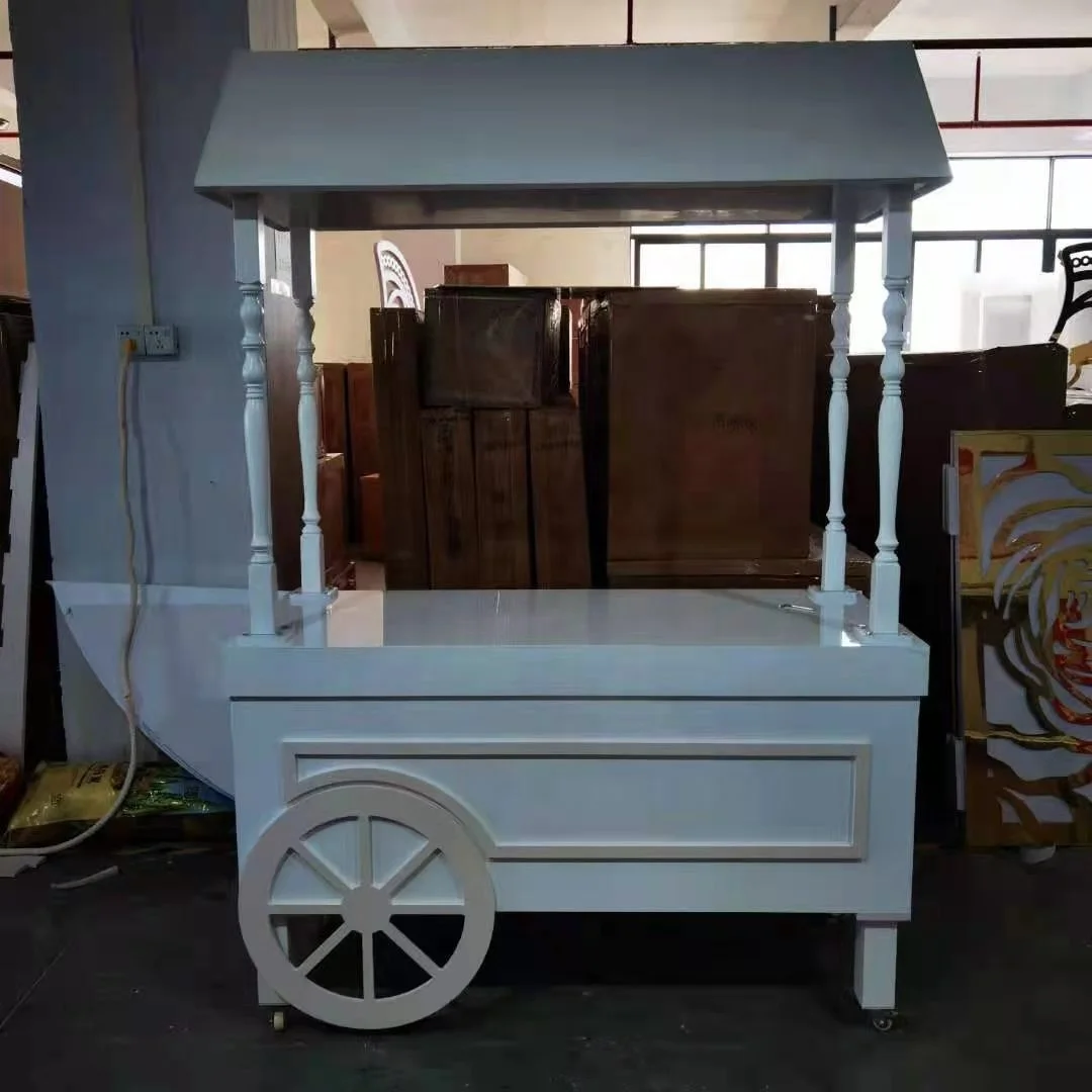 LDJ429 white iron large outdoor decoration cinderella carriage horse carriage for wedding