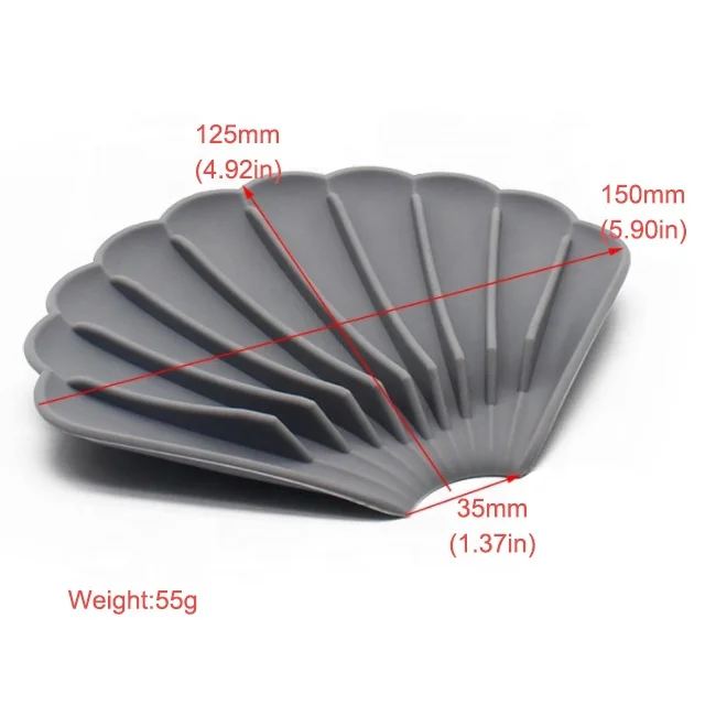 Wholesale High quality Custom Creative Silicone Soap Box Bathroom Kitchen Non-slip Soap Tray Soap Storage Holder Eco friendly
