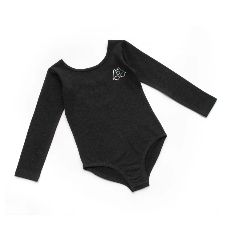 Fashionable Cotton Long Sleeved Ballet Bodysuits Gymnastics Dance Costumes Ballet Dance Costumes With Customized Logos