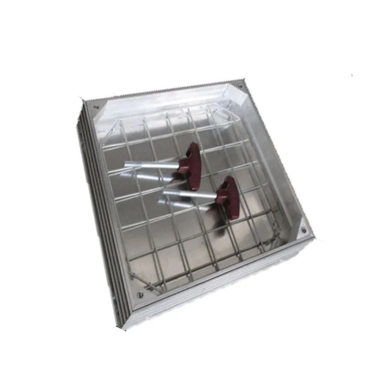 New design customized Locking Invisible aluminum manhole cover heavy duty locking Riser manhole cover