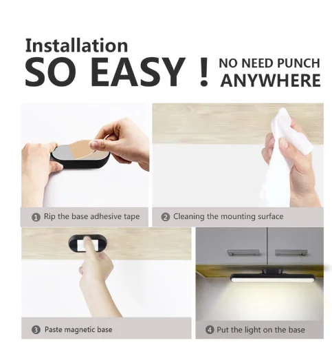 Makeup Mirror Light Led Wall Litgh Usb Rechargeable Hanging Magnetic Dormitory Reading Lamp