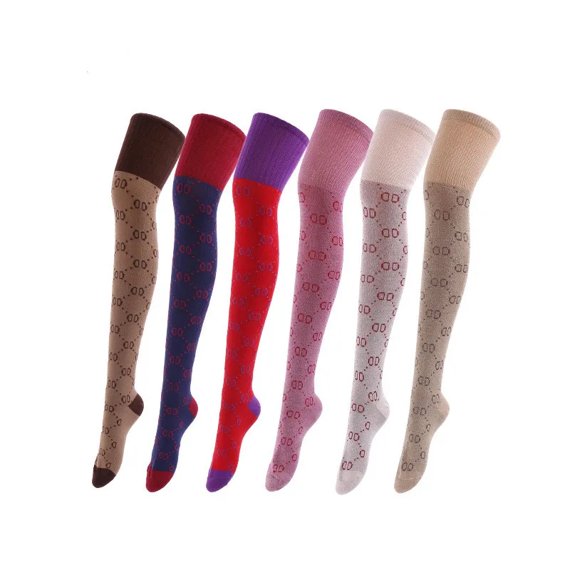 2021 Fashion Gold Silvery Wire Shiny Sequins Socks For Ladies Girls Custom Over Knee Socks Women Plus Size