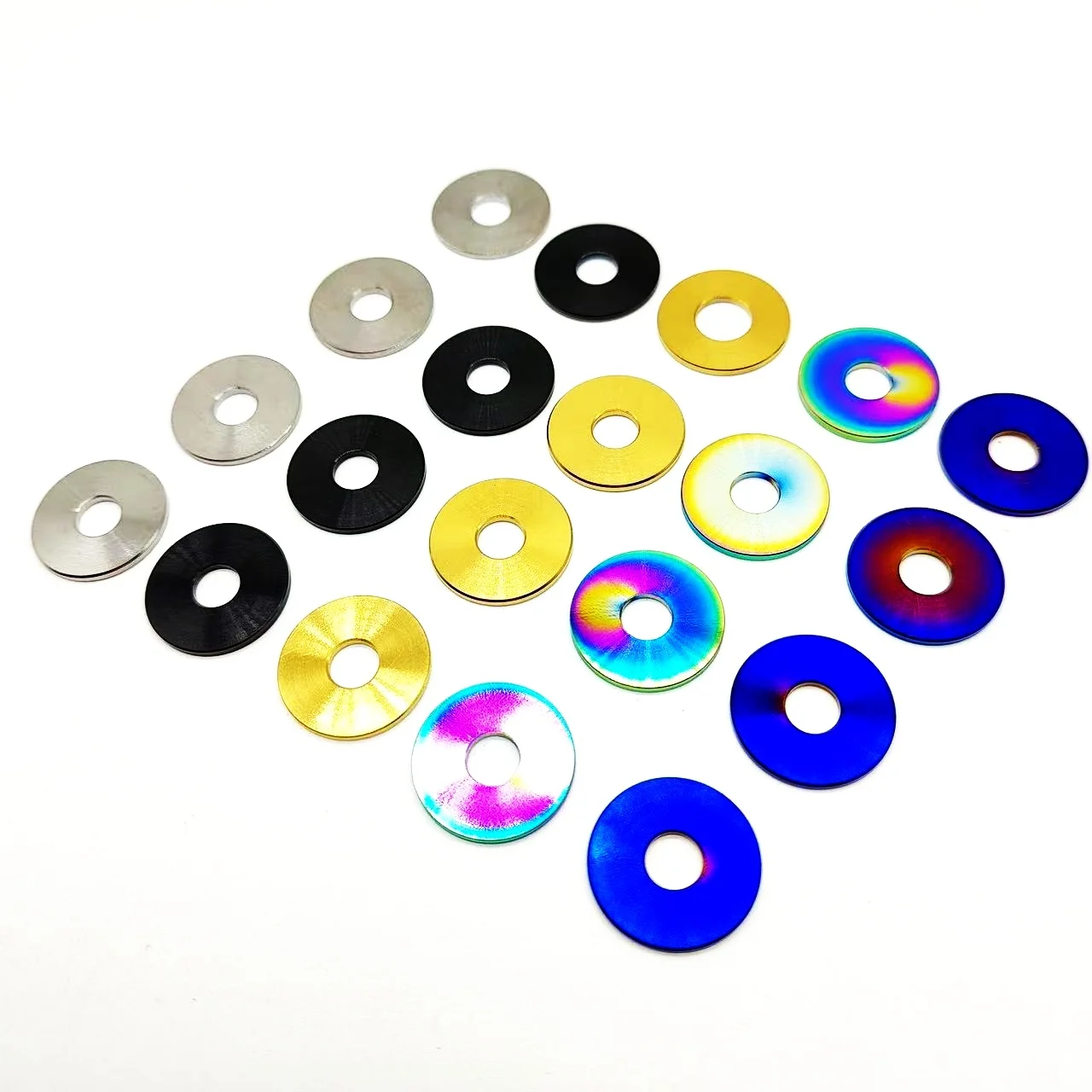 GR5 Colorful m6m8m10 racing car auto automobile automotive license Engine Bay fender bumper dress up Titanium flat washer spacer