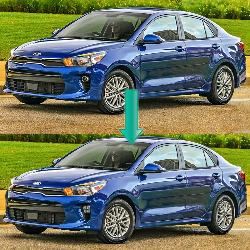 Car Accessories Daytime Running Light LED DRL With Driving Turning Fog Lamp For Kia Rio 2018