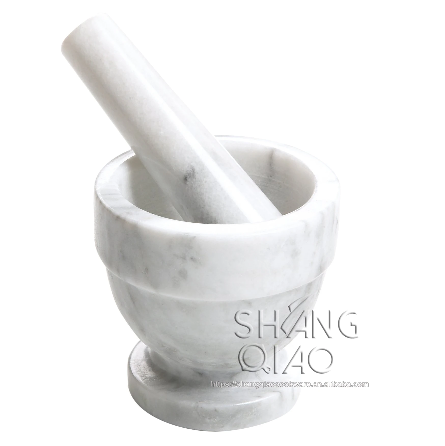 Amazon Best Selling Natural Stone Herb and Spice Grinding Tool Marble Mortar and Pestle Set 10x10cm