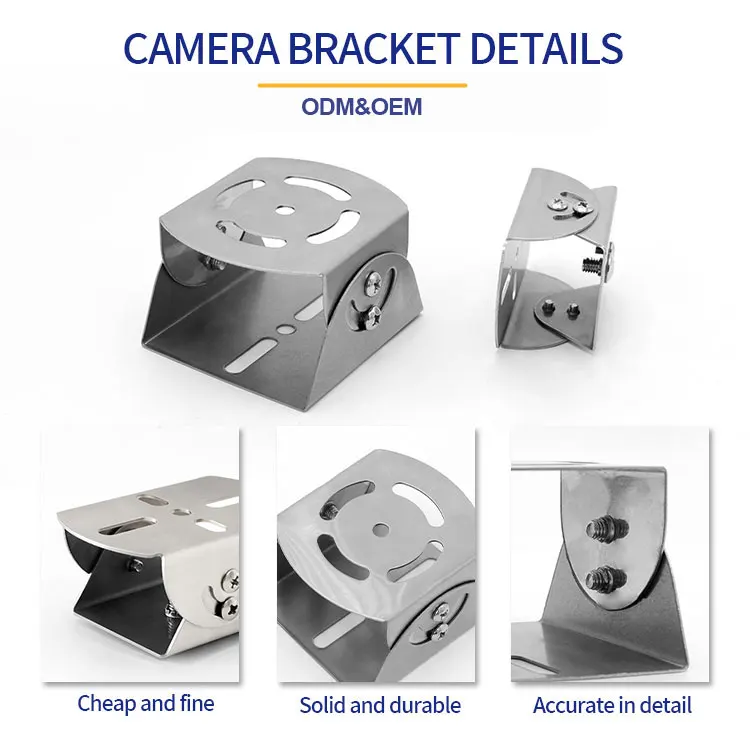 Semi-fixed Pan Tilt Adapter Stand Video Security Camera Adjustable Bracket Free Angle Rotating 360 Degree