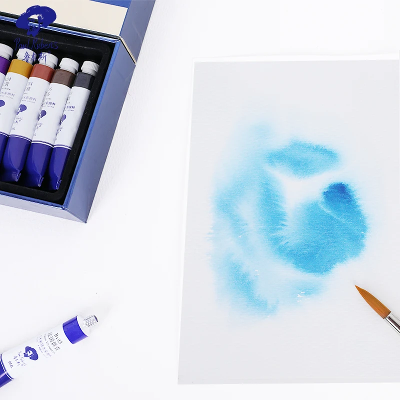 Paul Rubens Watercolor Paint Set Tubes Artist Grade 48 Colors   Professional Art Supplies for Painting and Drawing Gift - 8ml