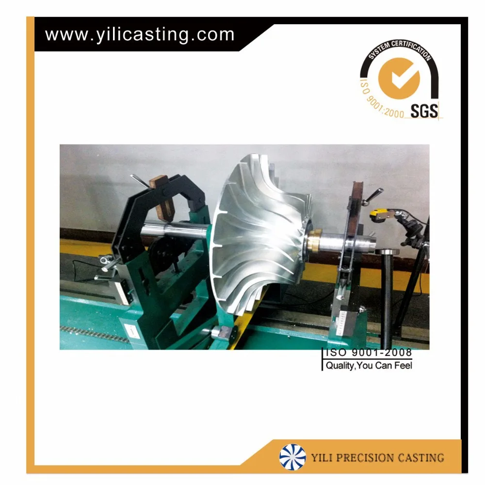 aluminium turbine impeller/wheel for locomotive