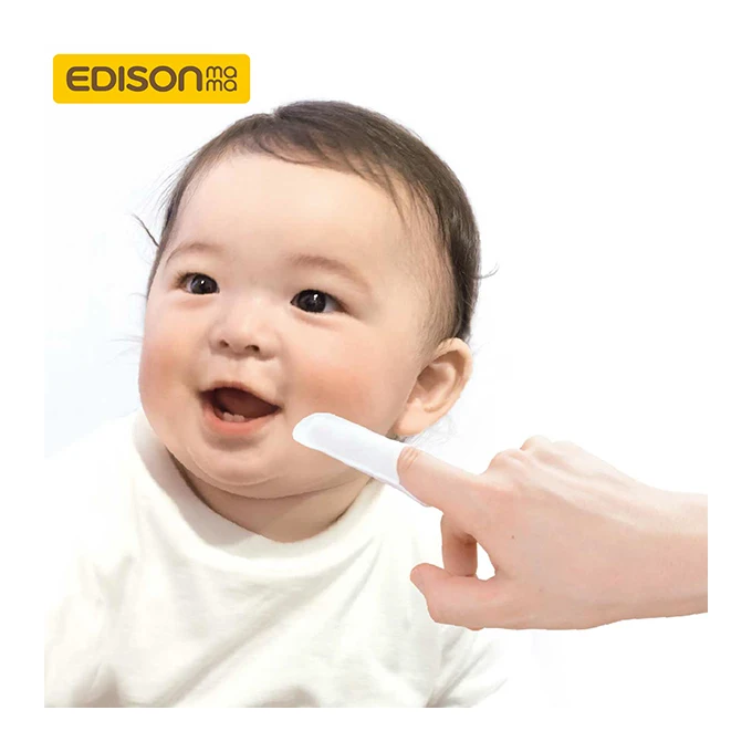 Honeycomb textured for better plaque removal baby dental wipe cheap with xylitol