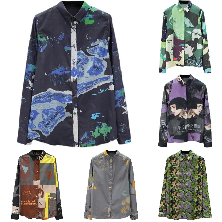 Women Button Up Satin Silk White Shirt Tops Lady Long Sleeve Office V Neck Satin Blouse Vintage Satin Turn-down Collar Blouse