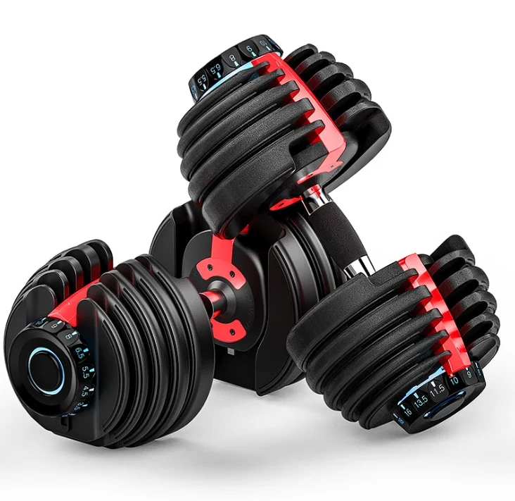 Adjustable Dumbbell sets 10-50kg Multiweight Options Weighted Dumbbell