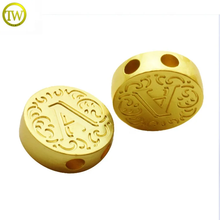 Fashion Square Shape Necklace fitting Customized Engraved Charms Gunmetal Letter Tags For Bracelet