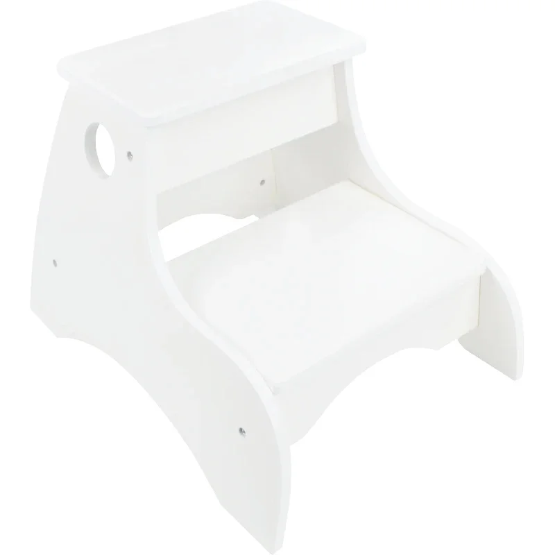kids furniture wooden footstool for children bathroom kitchen stair stool 2-step ladder Wooden preschool furniture for kids