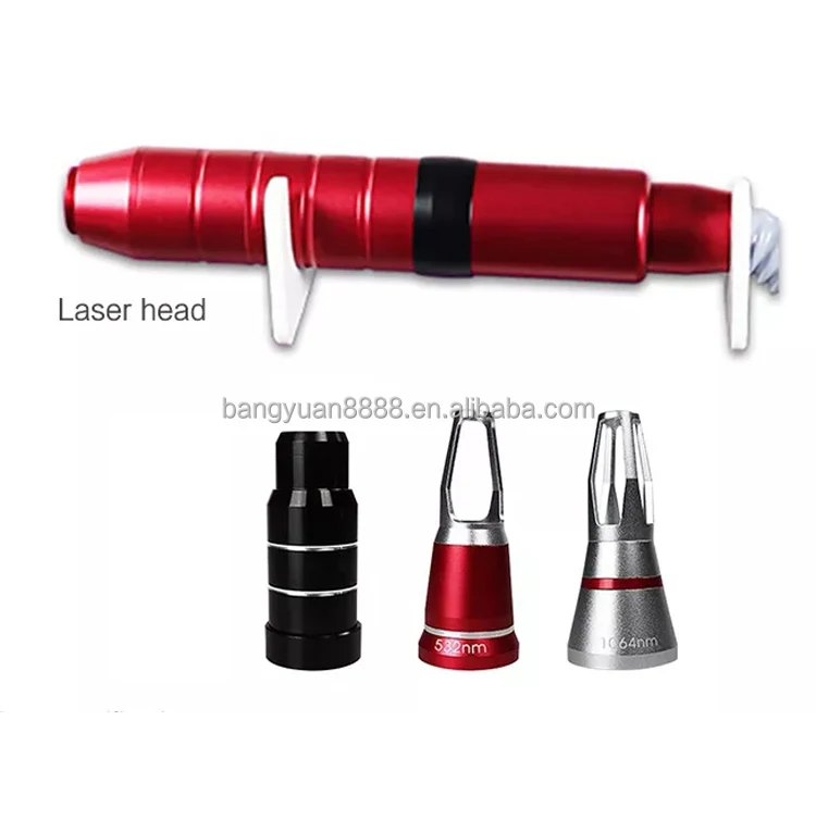 Handheld Picosecond Laser Accessories 1064 532 1320 Honeycomb Fractional head tattoo removal yag laser handle