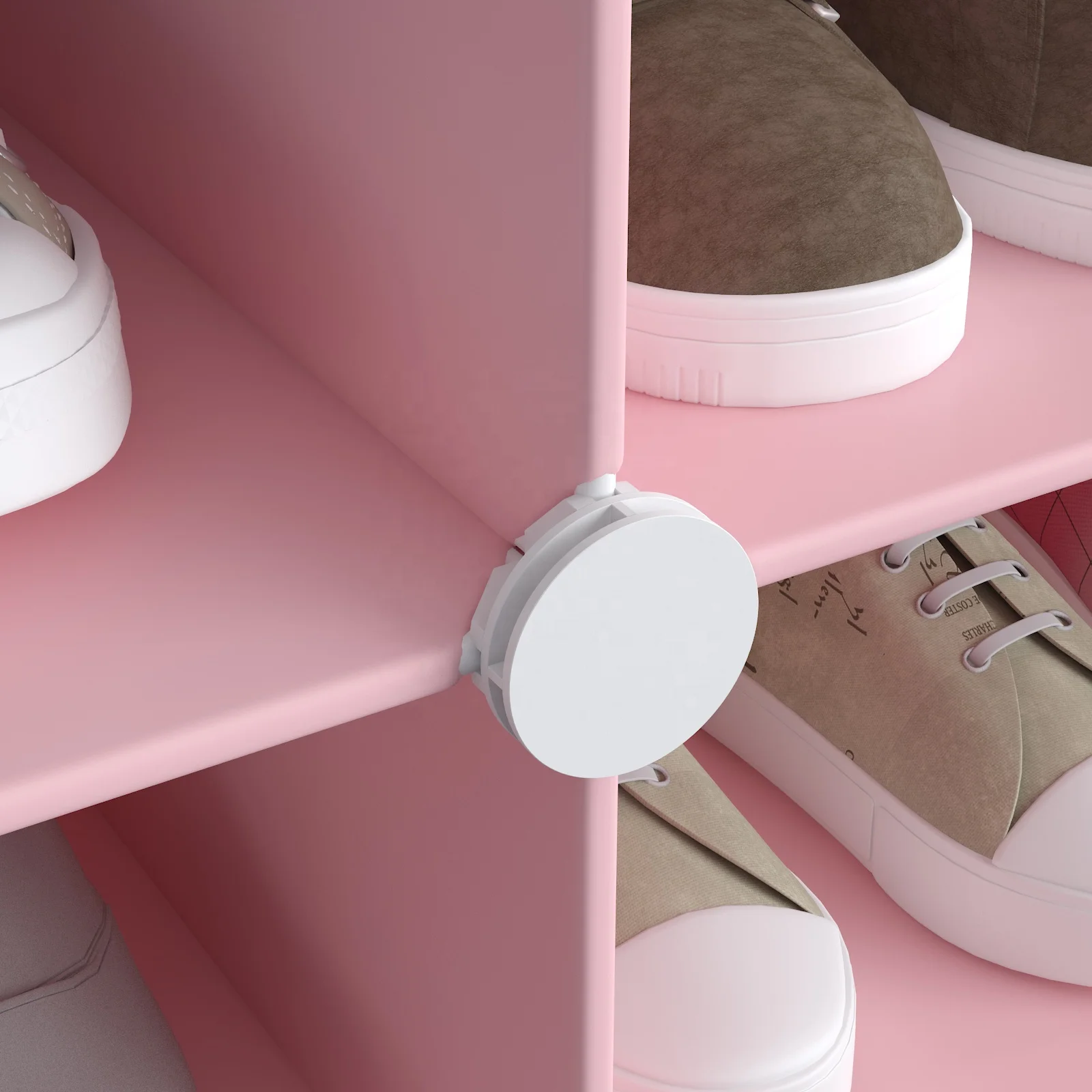 Modern simple style plastic storage cabinet shoe rack