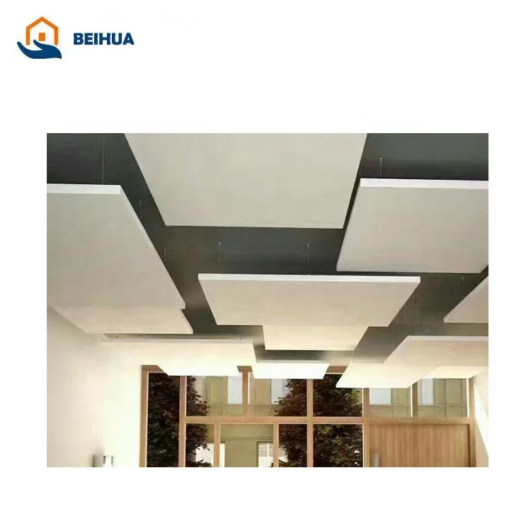 Roof Tile Acoustic Ceiling Fiberglass Tile False Ceiling