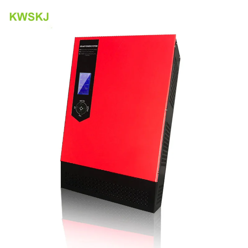  Солнечный инвертор KWSKJ сетевой 48 в 110 В 220 10 ква 8 кВт немодулированный синусоидальный сигнал Инвертор солнечной энергии mppt для домашнего