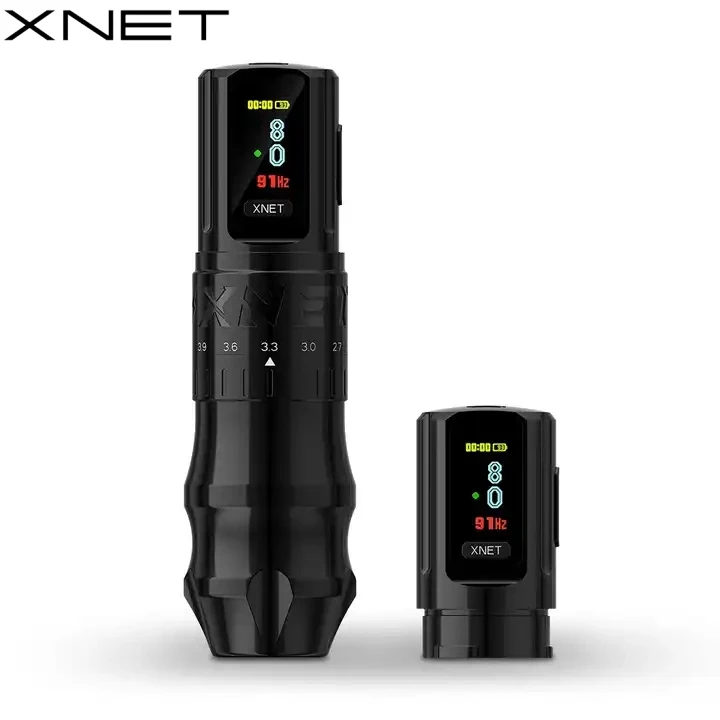 XNET Bestia Powerful Motor 2.4-4.2mm Adjustable Stroke Professional Wireless Tattoo Pen Machine With Double Battery for Artists