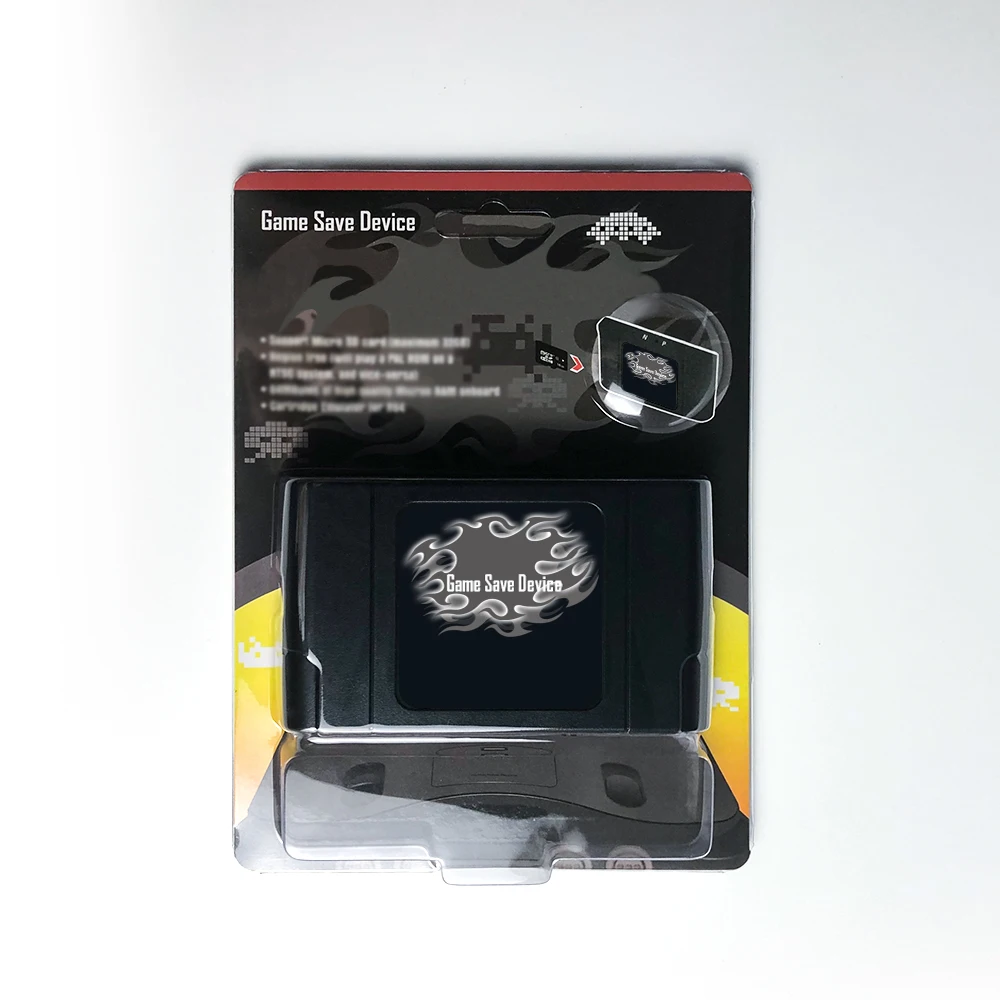 Super 64 DIY 340 in 1 Game Cartridge for N64 Video Game Console Support NTSC & PAL System Black Version