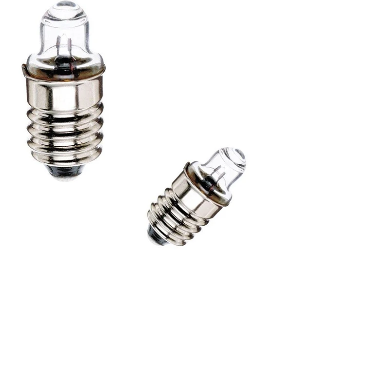 Light Bulb Bulbs E10 Flashlight Mini Miniature Electric1.5V 2.5V 3.5V4.5V6V12VReplacement Student 0.3A Bead Screw Physics Lamp