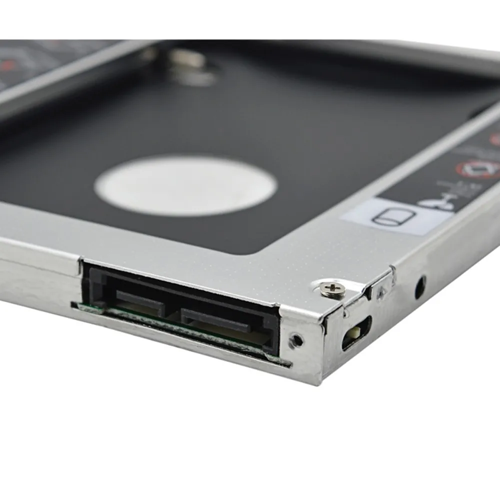 9.0 9.5 12.7 Aluminum 2nd Second Hdd Caddy9.5mm SATA 3.0 Optibay 2.5' SSD DVD CD-ROM Enclosure Adapter Hard Disk Drive Computer
