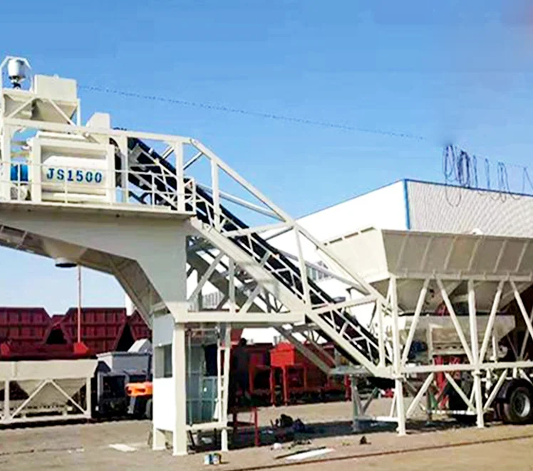 XDEM Mobile concrete mixing station YHZS100 concrete batching mixing plant