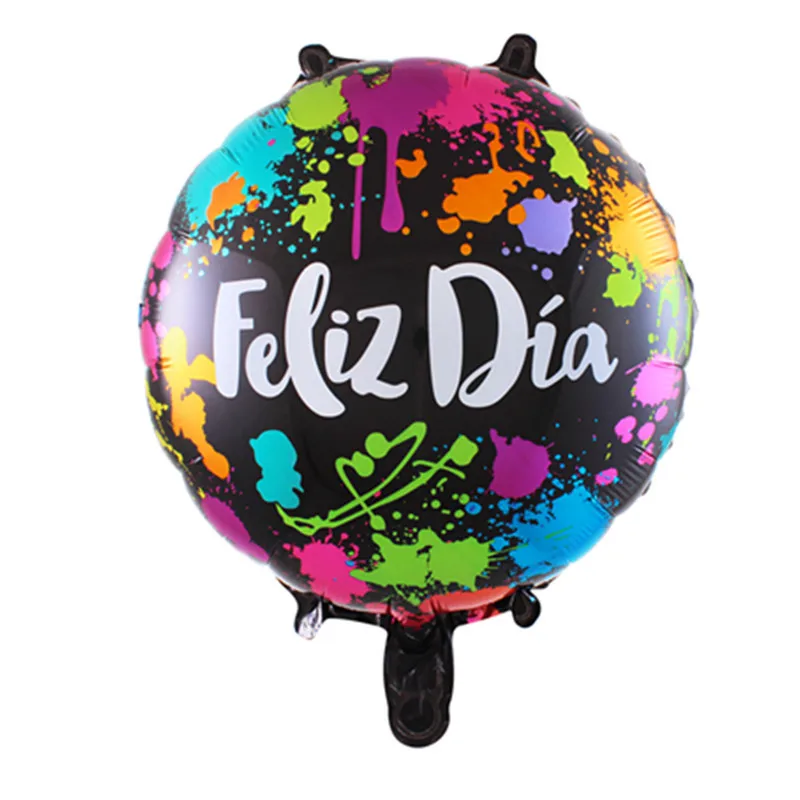 18 Inch Spanish Happy Birthday Foil Balloons Birthday Party Balloon Decorations Feliz Cumpleaos Letter Printing Helium Ballons