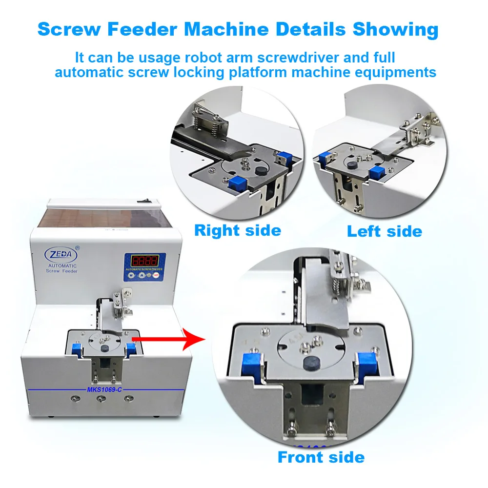Zeda MKS1069-C supports PLC support  450ml storage screw diameter M2.0-M6.0 air suction automatic feeder screw dispenser counter