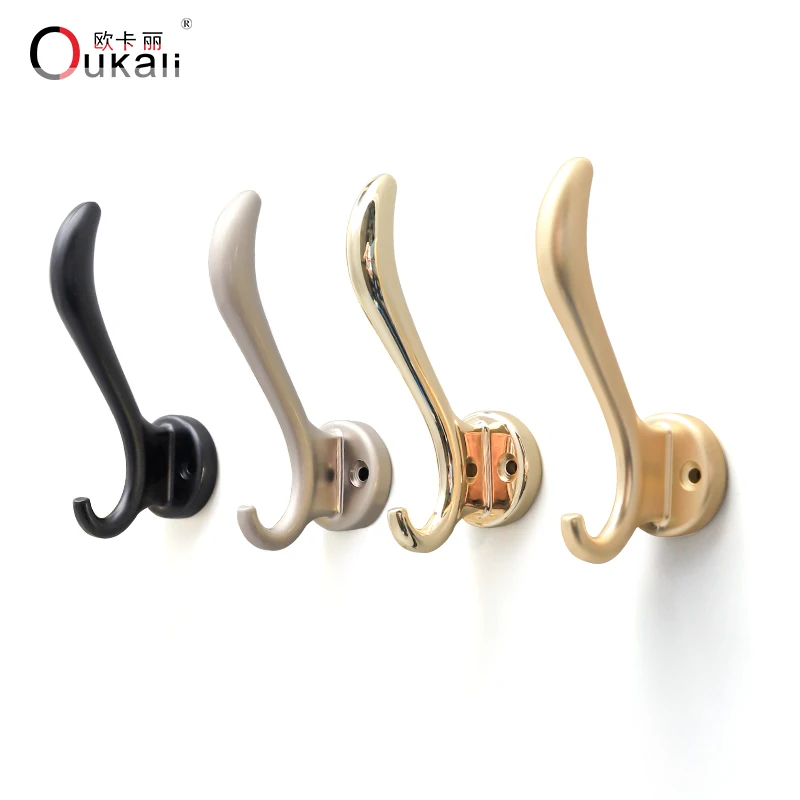 Metal Double Hat and Coat Door Hooks Robe Dress Hangers & Hook at cheapest cost direct from factory (1600691804353)