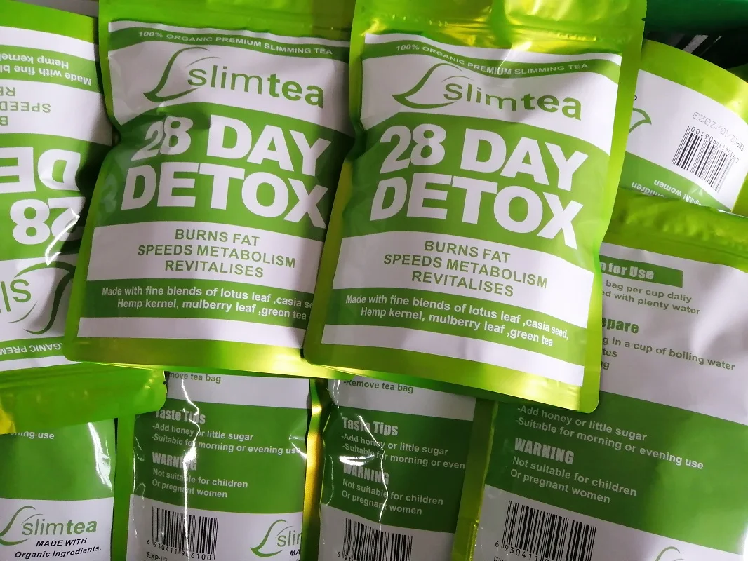 
detox weight loss 28 Days slim green tea Pure natural no added green bags winstown fit slimming flat tummy tea 