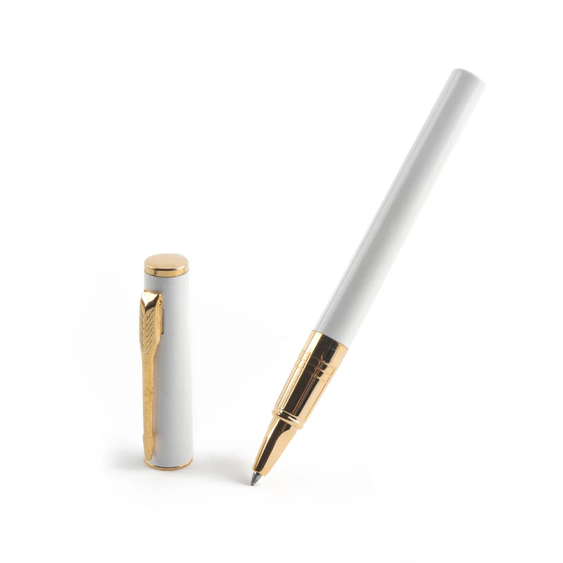 Jovesun Hot sale business promotion fashion style signature pen gun black rose gold clip custom logo heavy metal roller pen