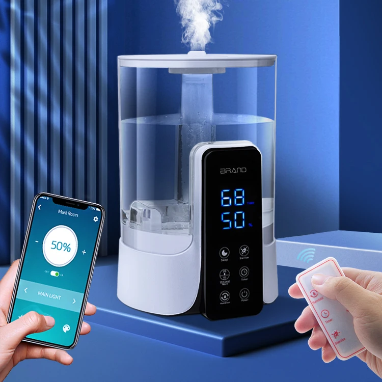 6L WiFi Digital Control Top Filling H2o Aroma Diffuser Umidificador Warm Cool Mist Humificadores Home Ultrasonic Air Humidifiers