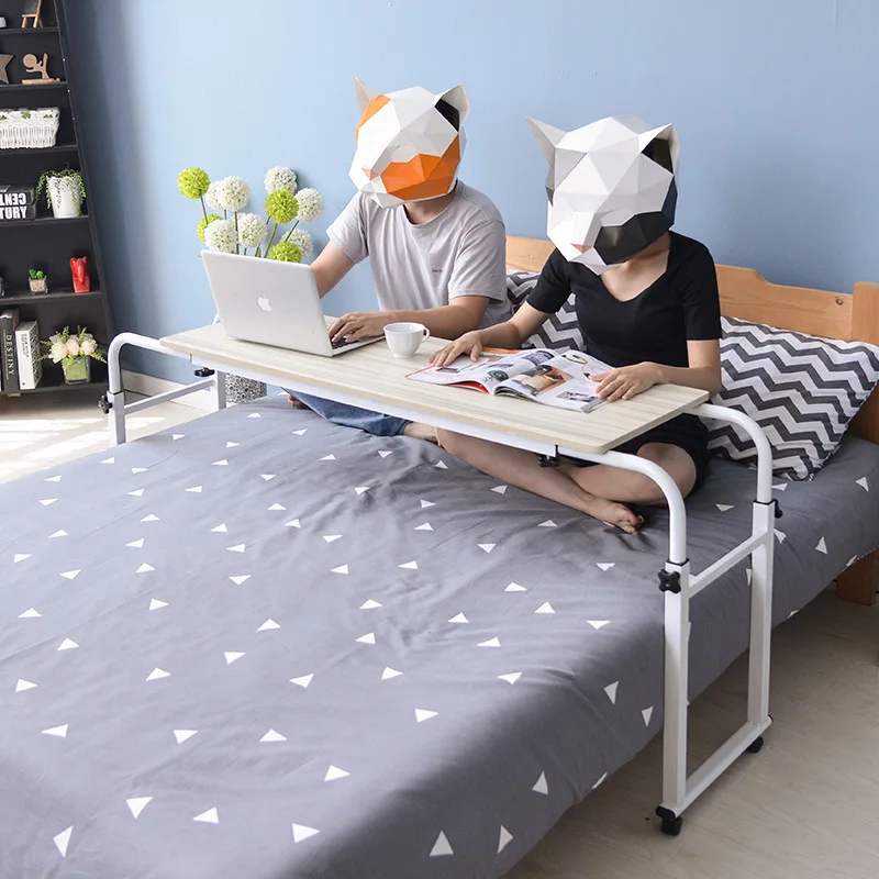 Overbed Desk Over Bed Desk King Queen Bed Table Overbed Laptop Table with Wheels