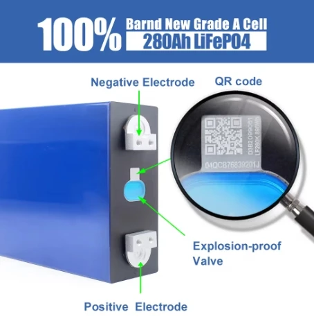 PL GE Stock Grade A 3.2V Lf280K Battery Cell 300Ah 320Ah Lithium Ion Batteries home Solar energy Systems Lifepo4 280Ah Eu Stock
