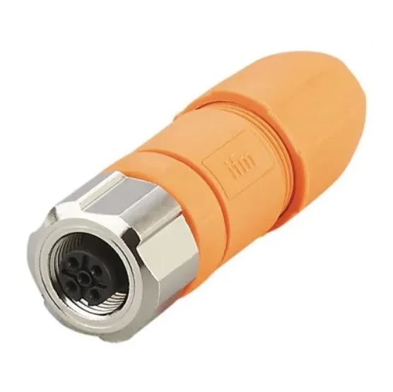 Brand New IFM Efector EVC810 Wirable Socket M12 Female wireable connector Nickel plated brass coupling nut Good Price