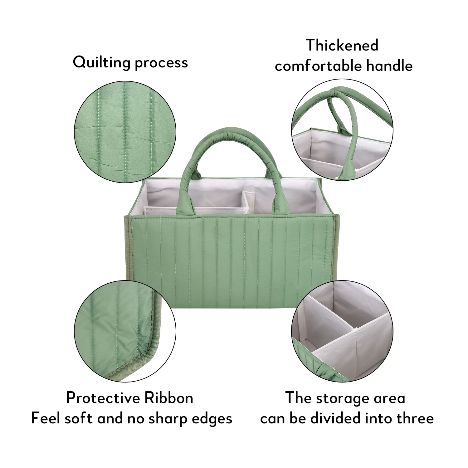 Chunya Textile Quilted Diaper Bag Essential items for newborns