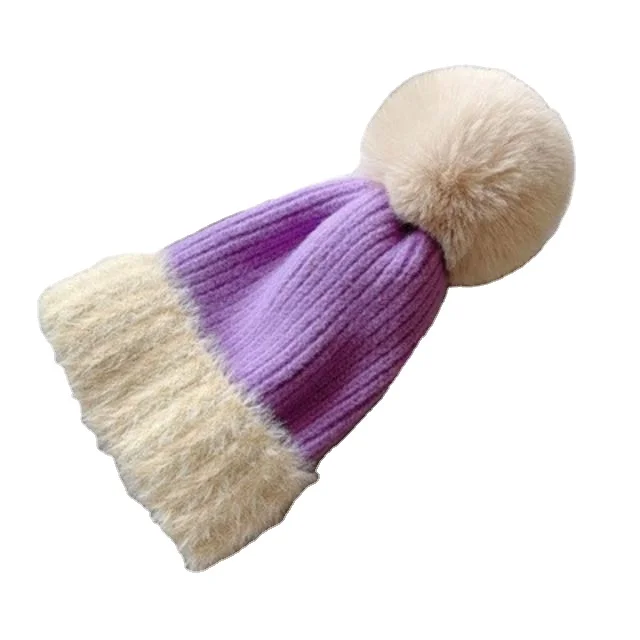 Wholesale Winter Knitted Hat Beanie Hats Personalised Custom Adult Embroidery Winter Hat