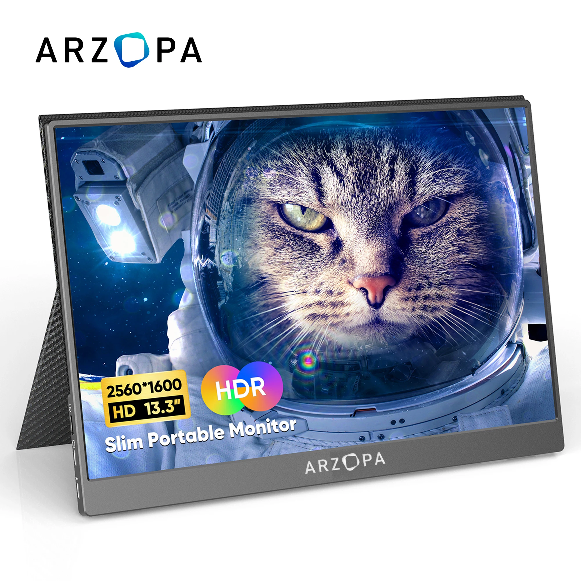 ARZOPA 13.3 Inch 2560*1600 HDR LCD Screen Extender 2K IPS Cheap Monitor Portable for Laptop Phone