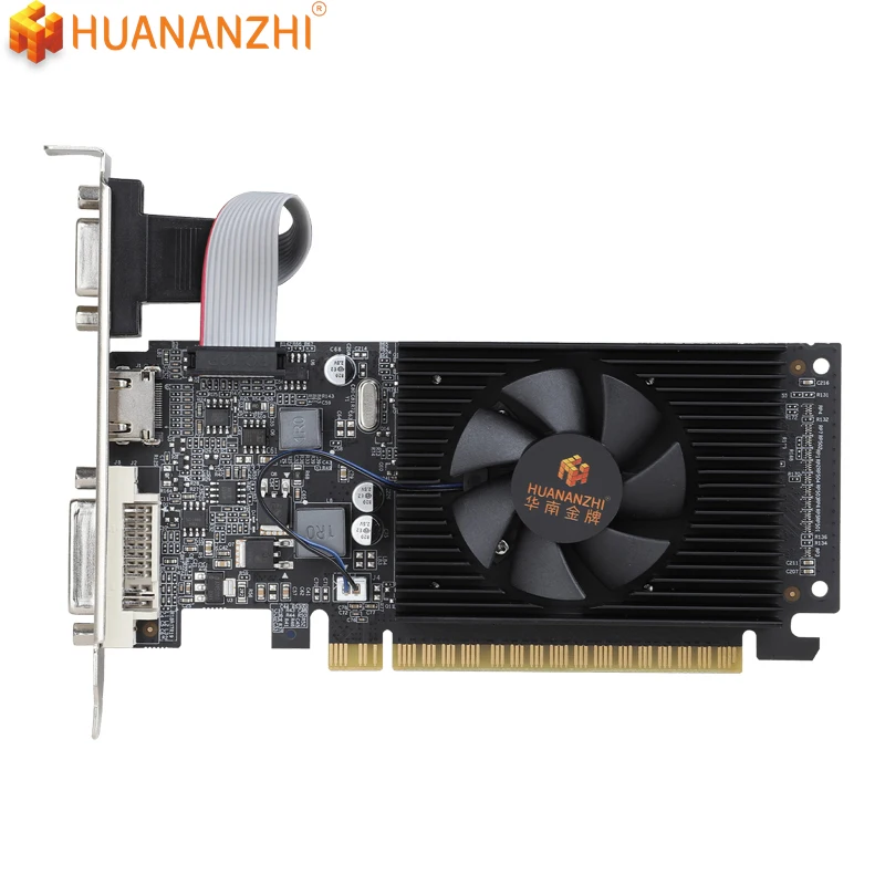HUANANZHI GT210 1G Graphics card Geforce  Video Cards Gpu 1GB SDDR3 GT218 PCI Express 1.1 X16 1*HDMI 1*DVI 1*VGA DirectX 10.1