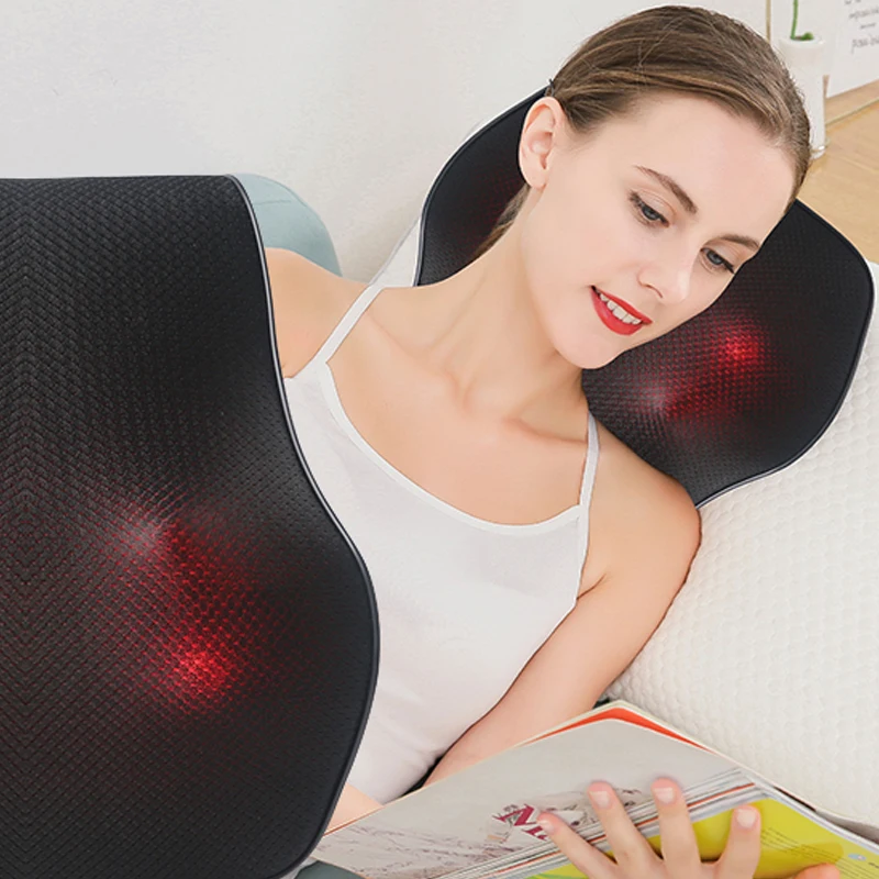 Chair Mat Adjustable Kneading Full Back Waist Massage Cushion For Office Home Car use For Office Car seat