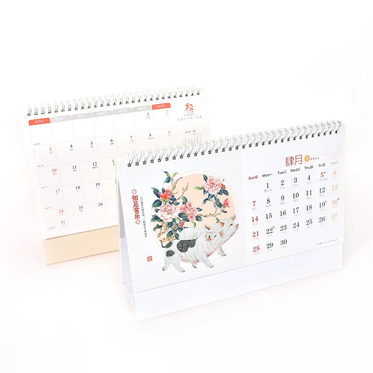2021 Factory direct sale custom LOGO desk calendar