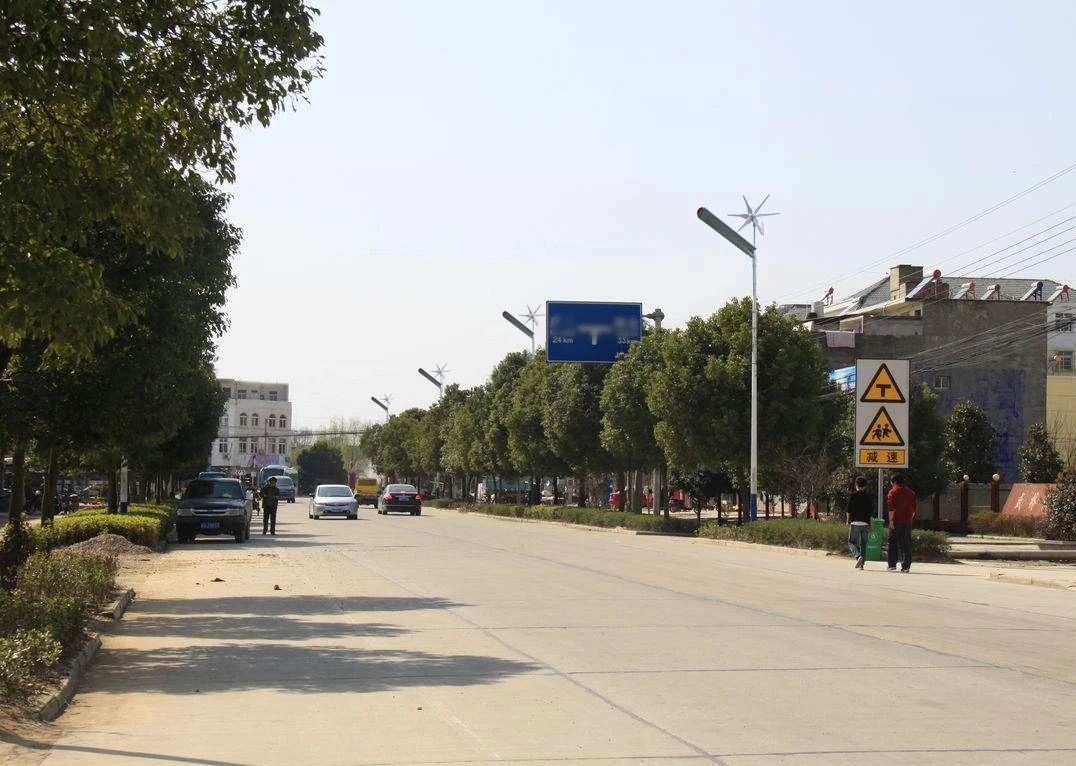 Outdoor Hybrid Solar Wind Power Solar Street Light with Horizontal Wind Turbine 100w 80w 150w 200w