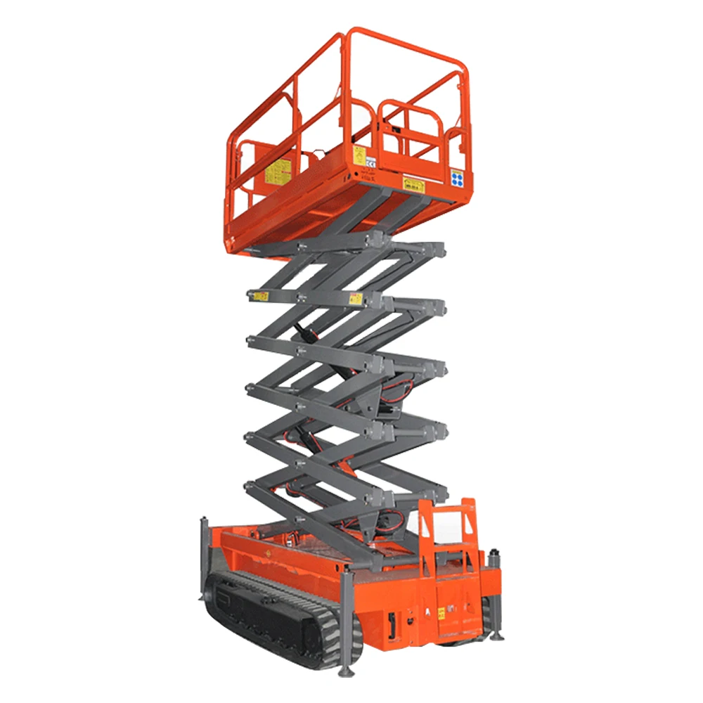 Portable lift platform small mobile tracked electric 6m 8m10m 12m 14m all terrain use self propelled hydraulic