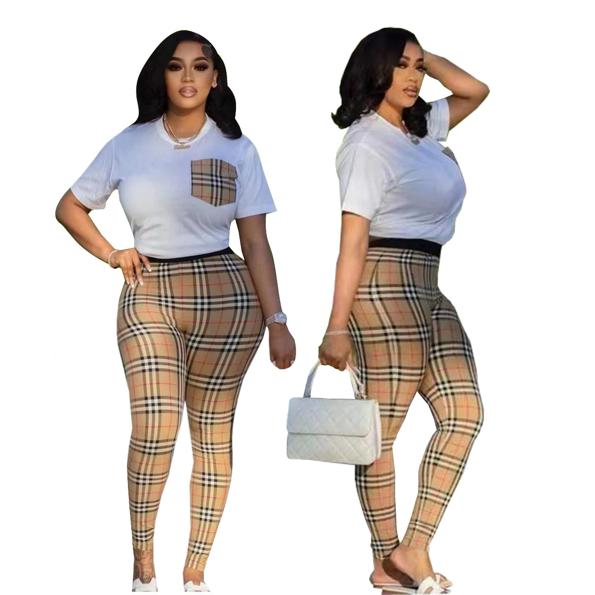 Fashion Summer Plus Size Crop Top 2 Piece Jogging Suits Women Sets Fitness Wear Skinny Bodysuit Plus Size Sporting Clothing