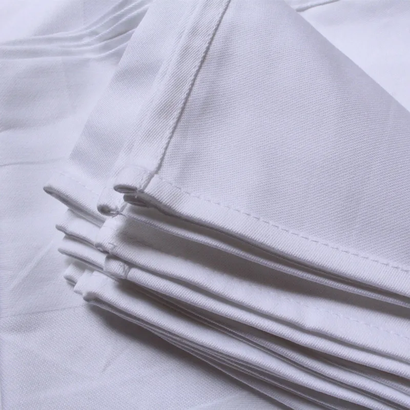Libosa Cotton satin frame jacquard wiping towel full cotton white folding napkin square placemats napkin 50*50cm
