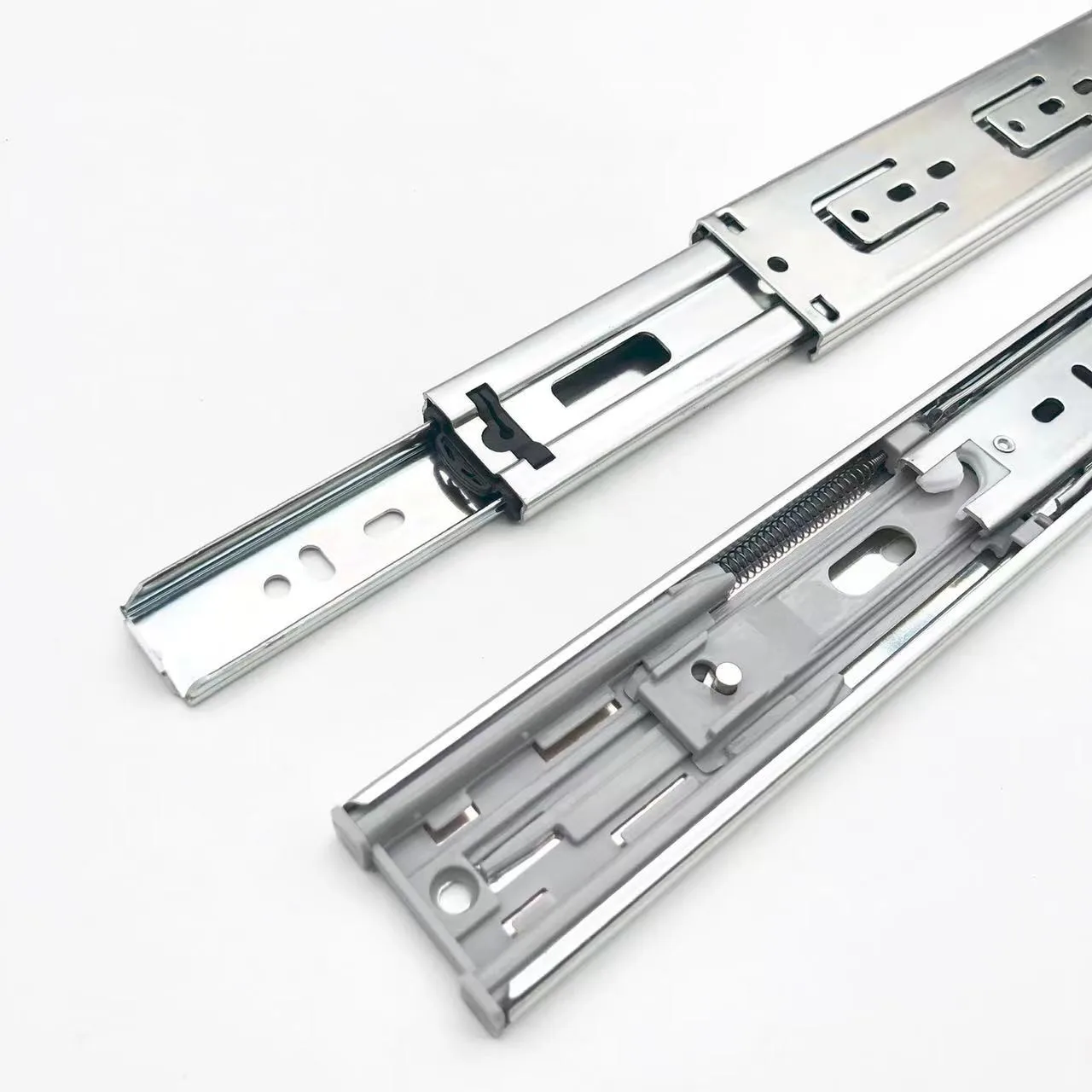 sliding metal box kitchen drawer basket cabinet drawer channels soft close drawer slide rail