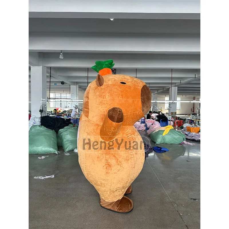 Hengyuan Hot SaleInflatable Kapibala Capy bara Mascot Costumes Advertising Events Party Cosplay Inflatable Animal Plush Dresses