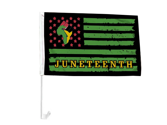 Create Unforgettable Impressions Show Your Colors with Custom  Juneteenth Car Flags