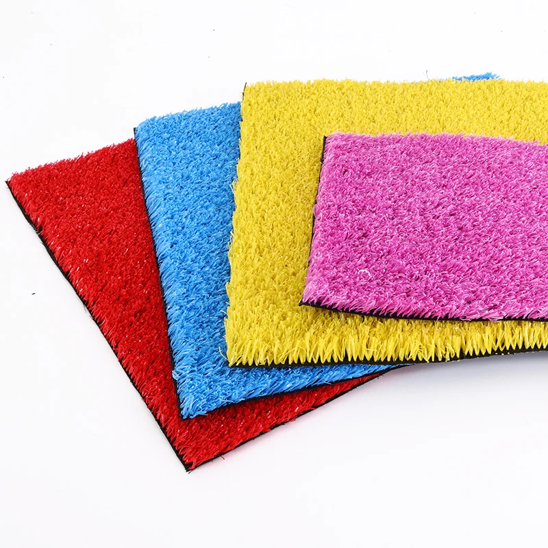 Rainbow artificial grass color synthetic lawn kindergarten grass simulation artificial turf