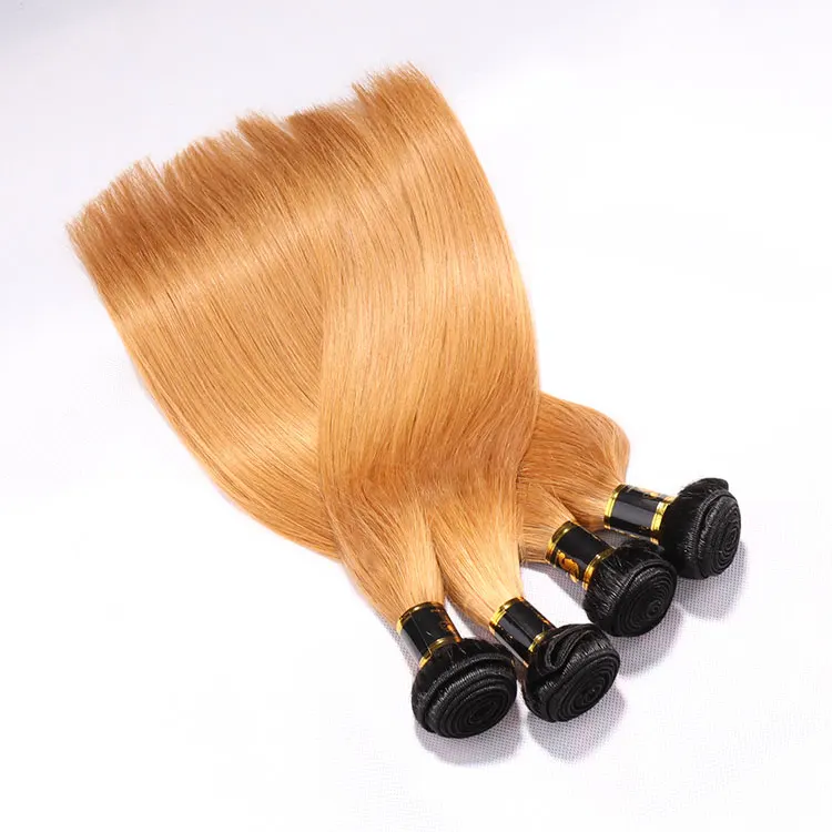 Aosun Grade 10a Highlight Color 1kg Ombre Blonde Brazilian Hair, Raw Bluk Virgin Hair, Permed 27/613# Color Hair Extension